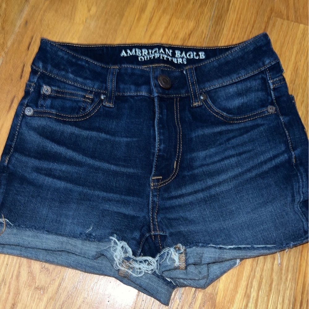 American Eagle 00 Hi Rise Shortie Jean Shorts